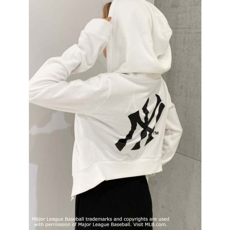 MLB Korea シャカシャカパーカー テリちゃん着用 GYDA×MLB Basicショートパーカー[品番：MKSW0037964]｜GYDA