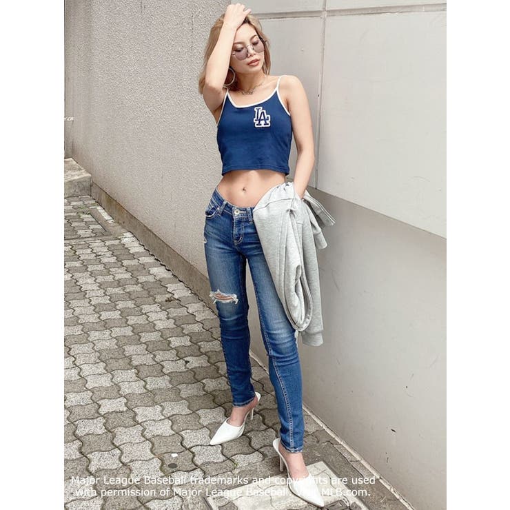 GYDA×MLB バイカラーキャミビスチェ[品番：MKSW0037966]｜GYDA