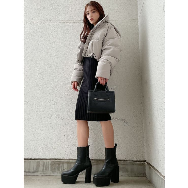 backロング ショートダウンコート[品番：MKSW0039069]｜GYDA（ジェイダ 