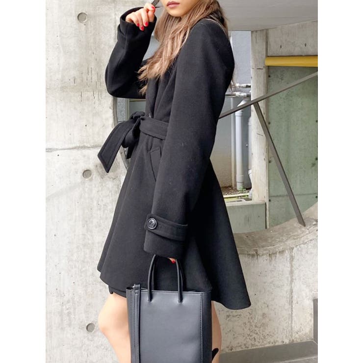 GALLARDA GALANTE NAVY ベージュ ロングコート サイズF - メルカリ
