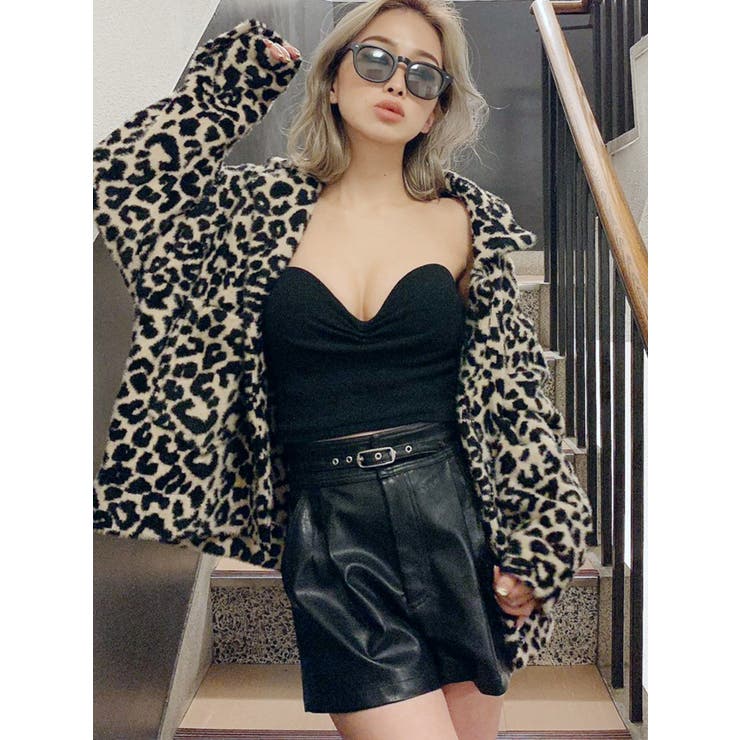 レオパード フェザーヤーンニット ジャケット[品番：MKSW0039075