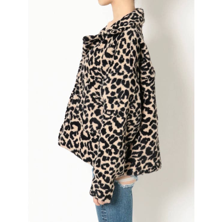 GYDA レオパードブランケット　col/ WH GYDA レオパードブランケット col/ WH H/WレオパードPATTERNカラー