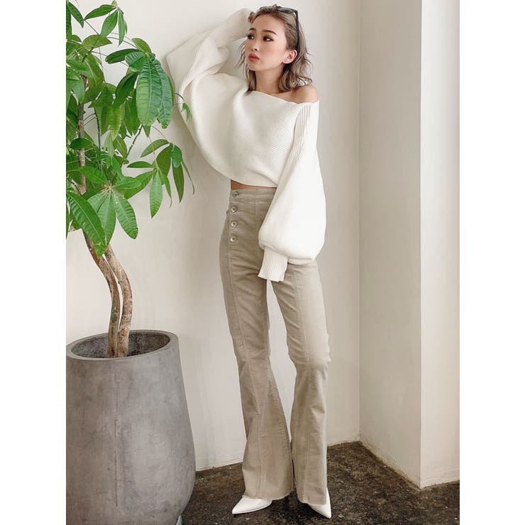 コーデュロイセーラーフレアパンツ[品番：MKSW0039143]｜GYDA