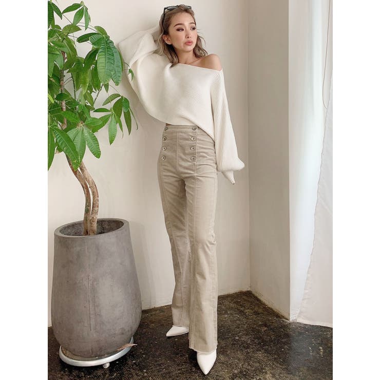 コーデュロイ リメイクフレアパンツ コーデュロイフレアパンツ｜ファッション通販のSTRIPE CLUB