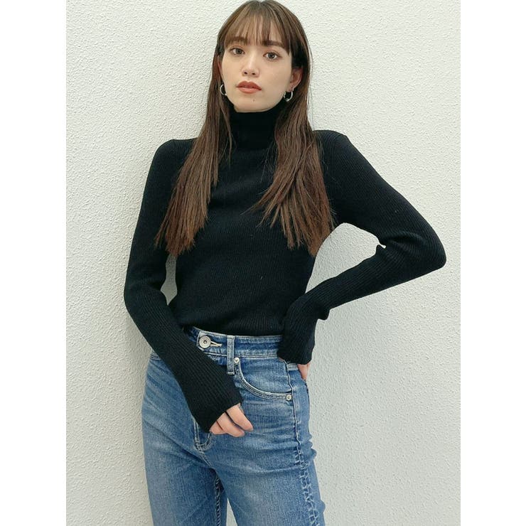 リブタートルニットTOPS[品番：MKSW0039126]｜GYDA（ジェイダ）のレディースファッション通販｜SHOPLIST（ショップリスト）