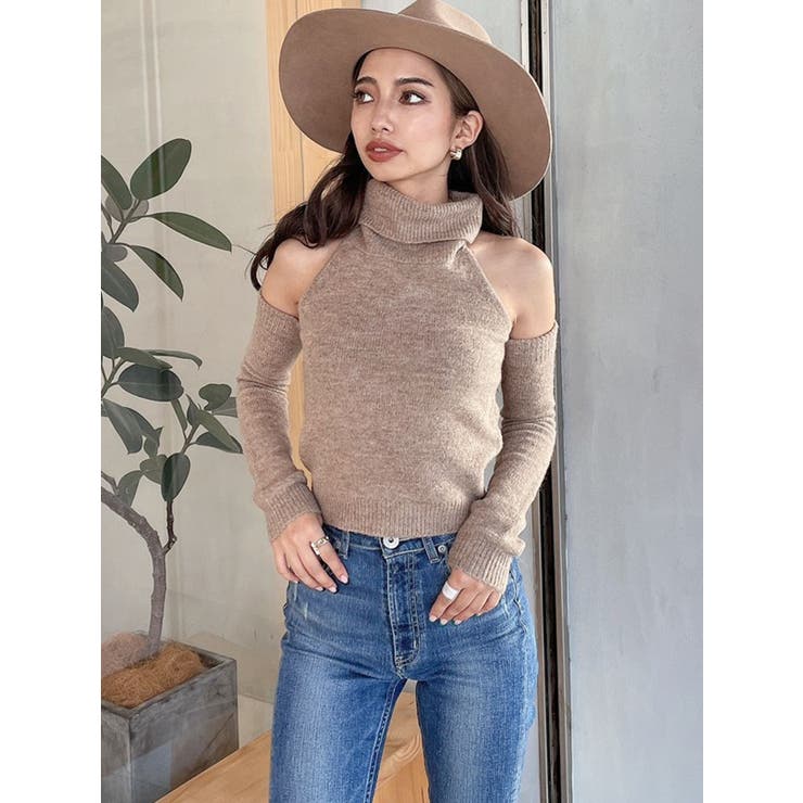 2WAYチョーカーニットTOPS[品番：MKSW0040126]｜GYDA（ジェイダ