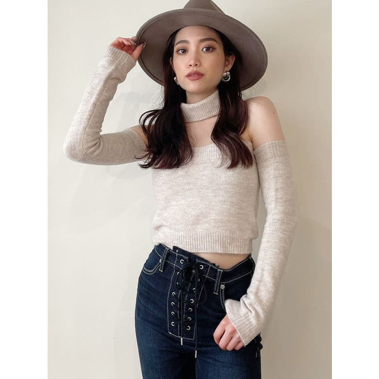 2WAYチョーカーニットTOPS[品番：MKSW0040126]｜GYDA（ジェイダ）の