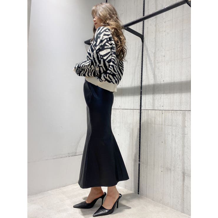 ZEBRA PATTERN ニット TOPS[品番：MKSW0039128]｜GYDA（ジェイダ