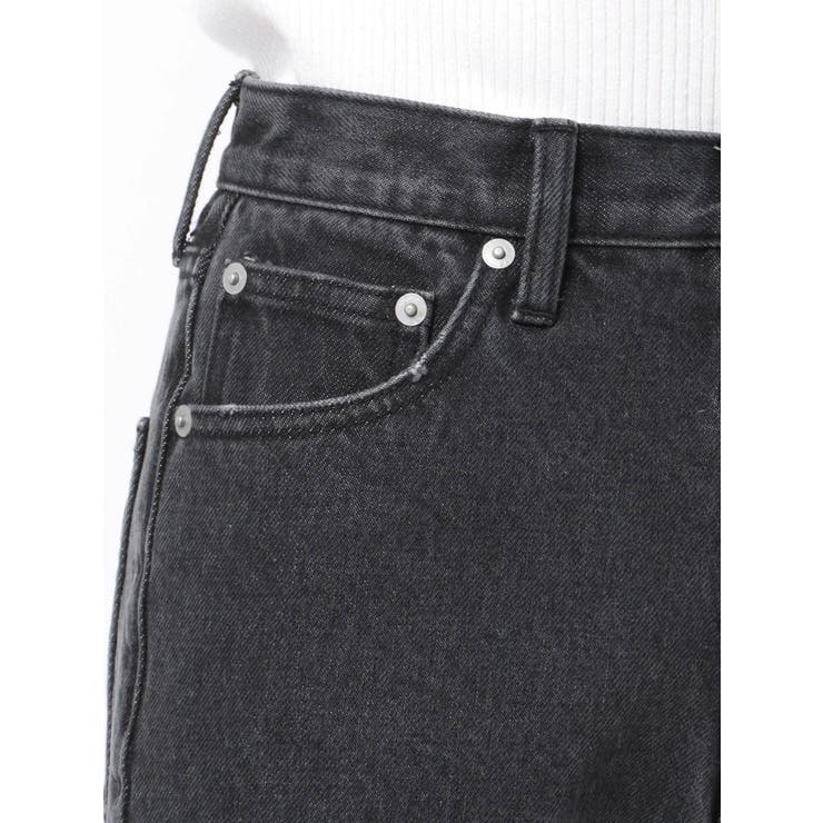 FISHNET TIGHTSデザインストレートデニムパンツ | GYDA | 詳細画像31 