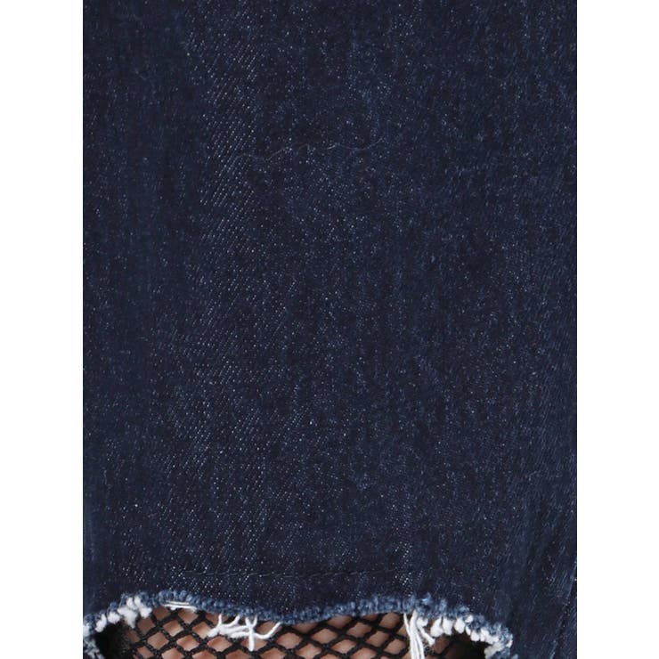 FISHNET TIGHTSデザインストレートデニムパンツ | GYDA | 詳細画像36 