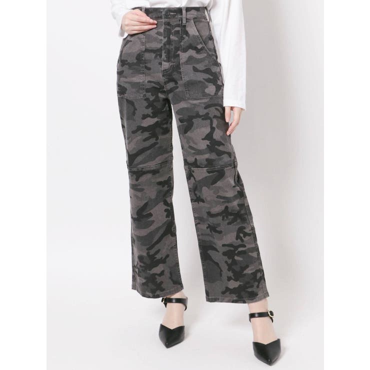 カモフラハイウエストワイド パンツ[品番：MKSW0041748]｜GYDA