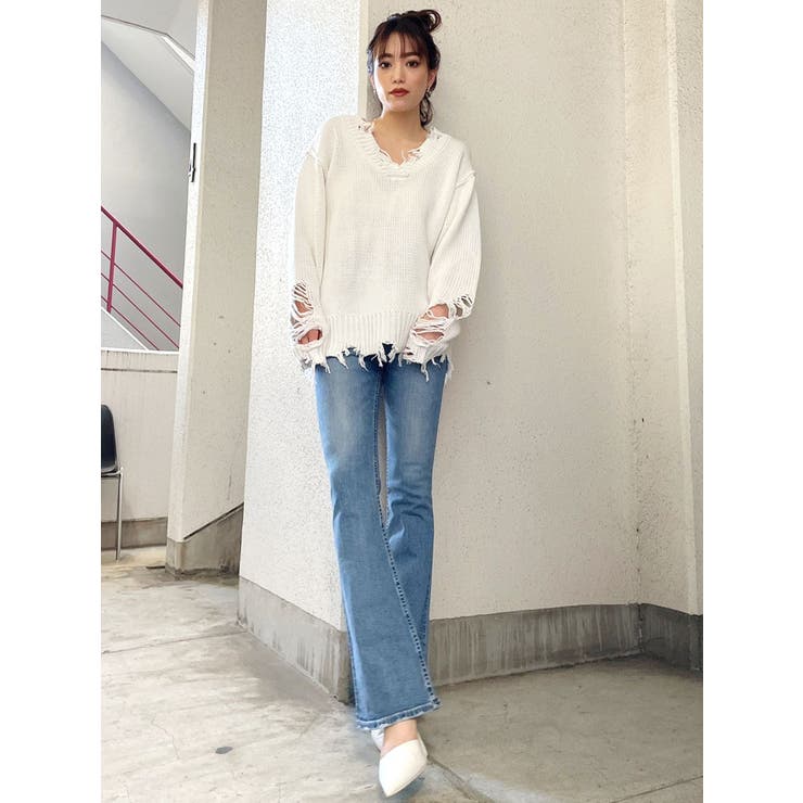 H/W spread フレアデニムパンツ[品番：MKSW0042859]｜GYDA