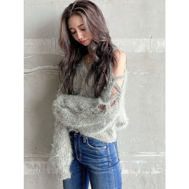 レースアップシャギーKT TOPS[品番：MKSW0043396]｜GYDA