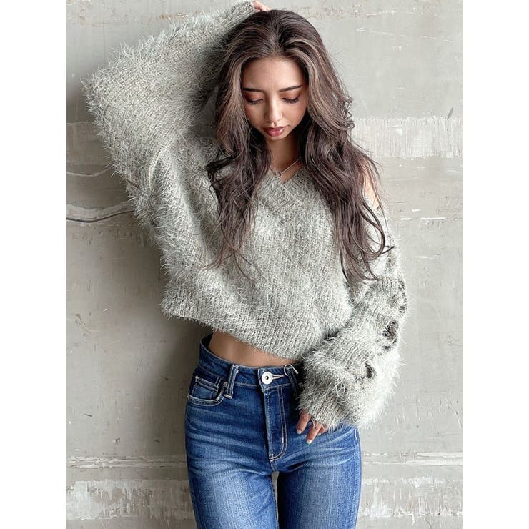 レースアップシャギーKT TOPS[品番：MKSW0043396]｜GYDA