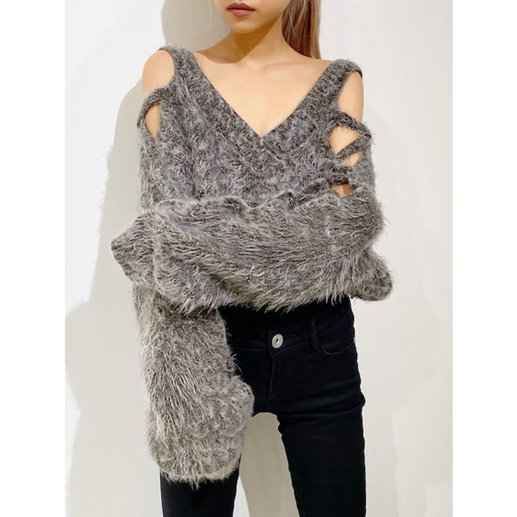 ★美品 GYDA ジェイダ グレー その他 FREE SIZE 即納】ハーフZIPノースリーブショートパーカー GYDA ジェイダ