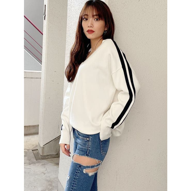 2WAY ラインニット TOPS[品番：MKSW0041810]｜GYDA（ジェイダ