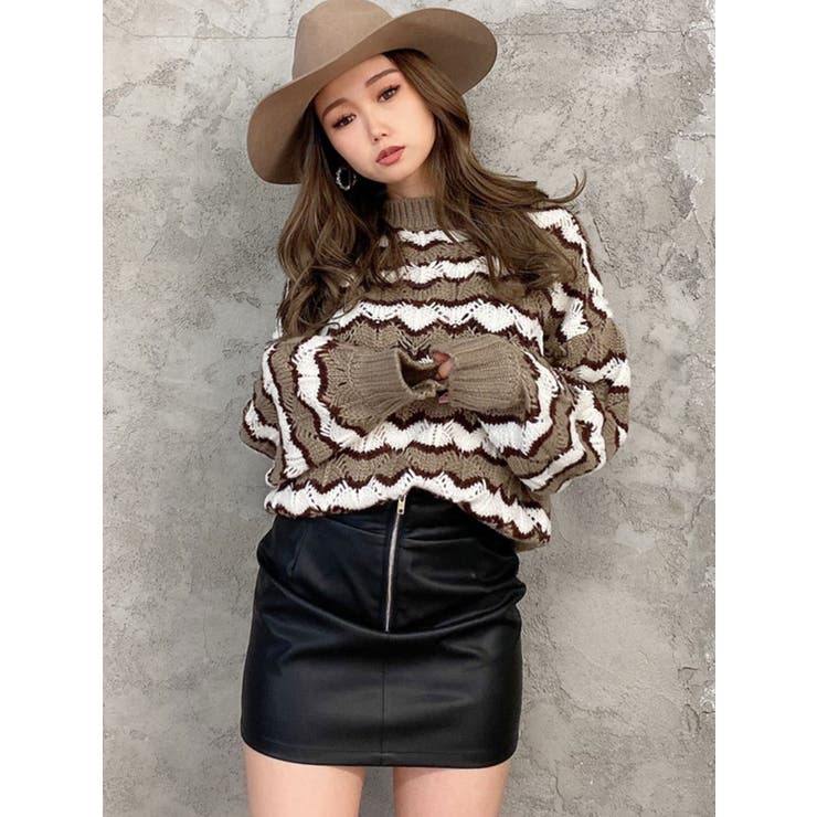 OPEN WORKボーダーニット TOPS[品番：MKSW0041811]｜GYDA