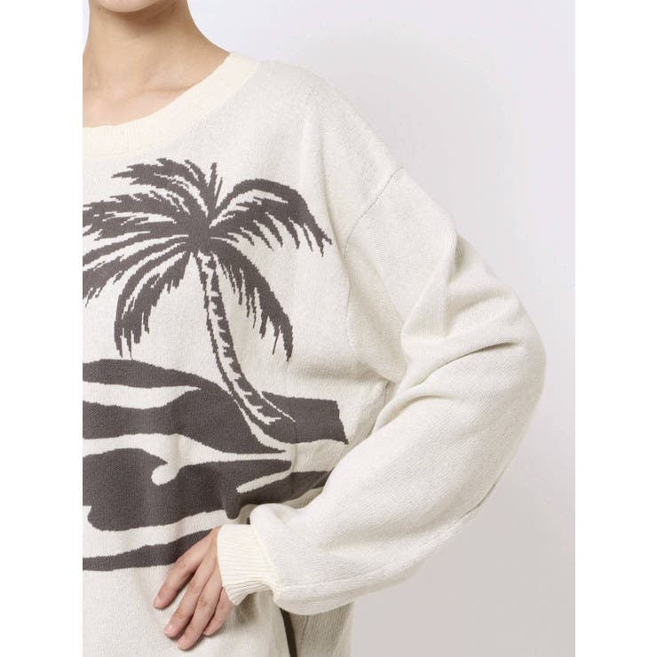 PALM TREE LOOSE ニット  TOPS[品番：MKSW0041812]｜GYDA（ジェイダ）のレディースファッション通販｜SHOPLIST（ショップリスト）