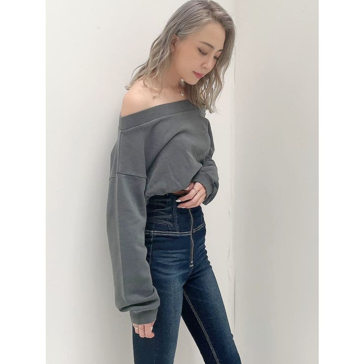 ピグメントオフショル スウェットTOPS[品番：MKSW0041816]｜GYDA