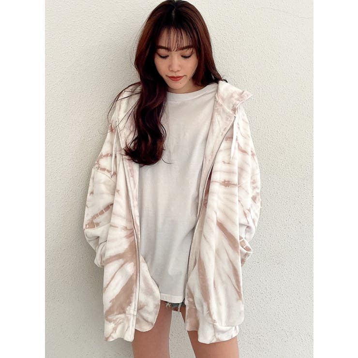 BACK FOAM PRINT ZIPUP パーカー[品番：MKSW0041818]｜GYDA（ジェイダ