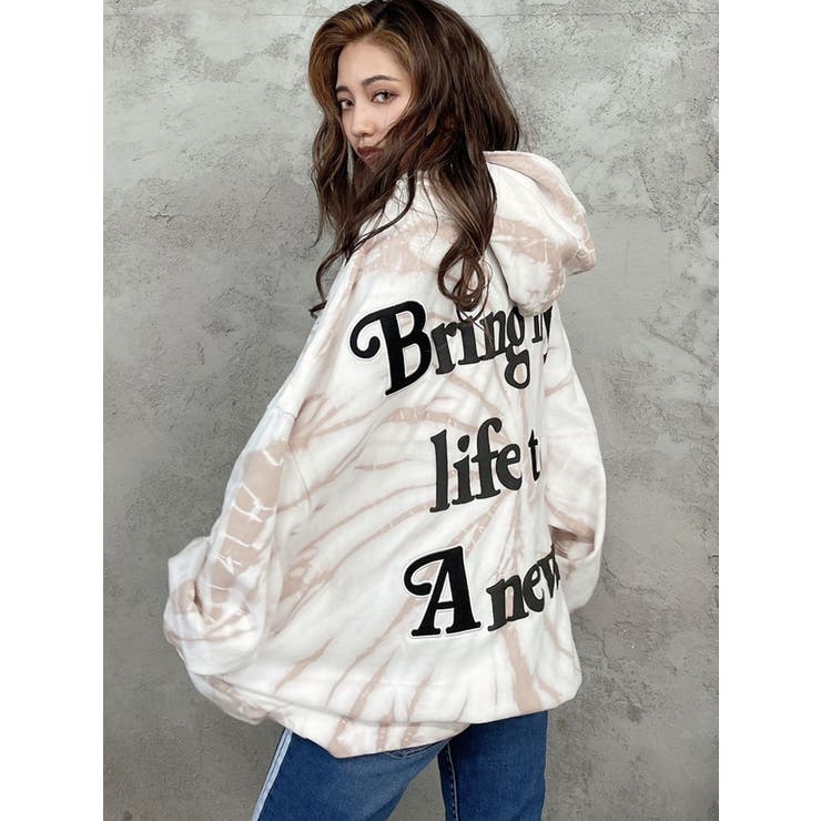 BACK FOAM PRINT ZIPUP パーカー[品番：MKSW0041818]｜GYDA（ジェイダ