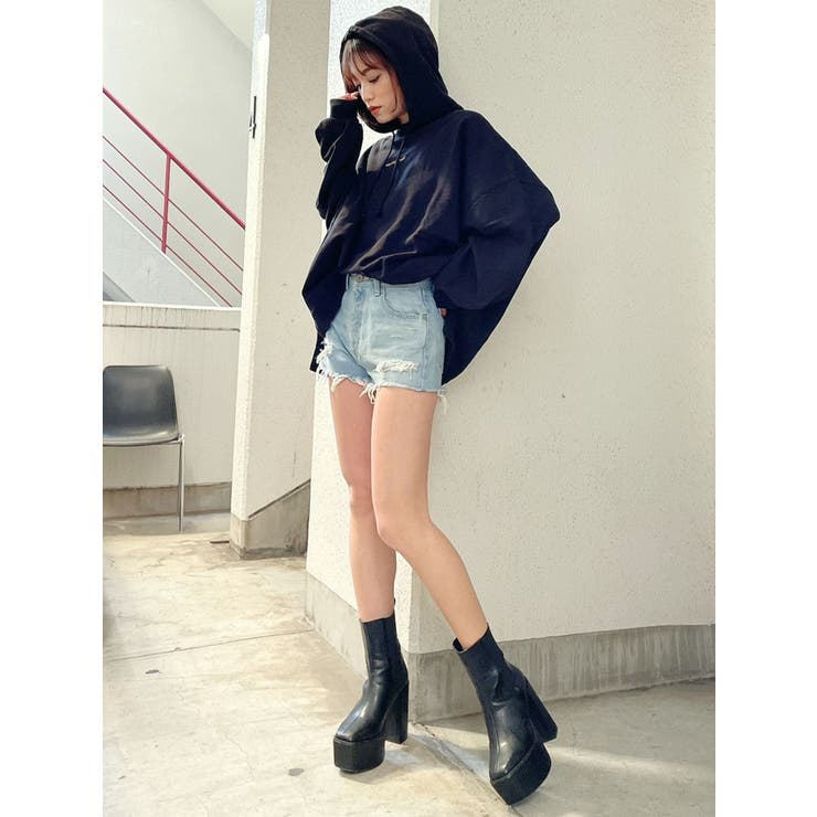 GYDA - GYDAオーバーサイズパーカー美品 CALL BUNNY BIGスウェットパーカー[品番：MKSW0056178]｜GYDA