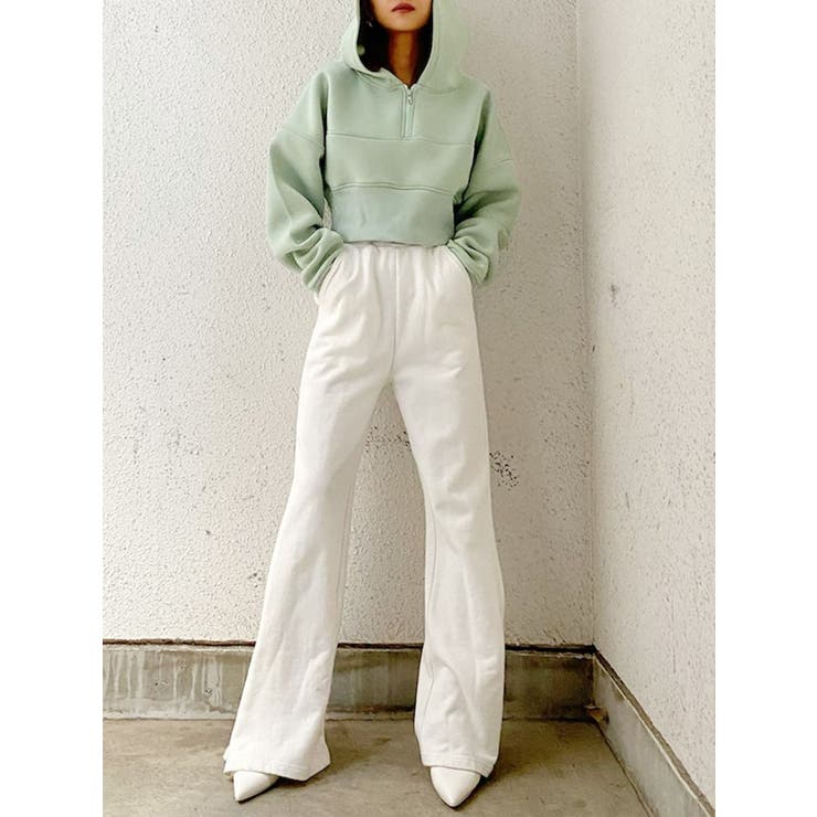 バックレースUPポンチショートパーカー[品番：MKSW0043152]｜GYDA