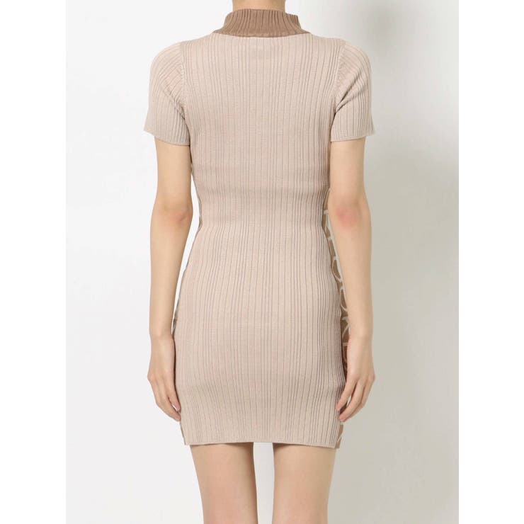 【新品】2021SS★GRIS Back Pleats One Piece /M バックオープンタイトニット ワンピース[品番：MKSW0032057