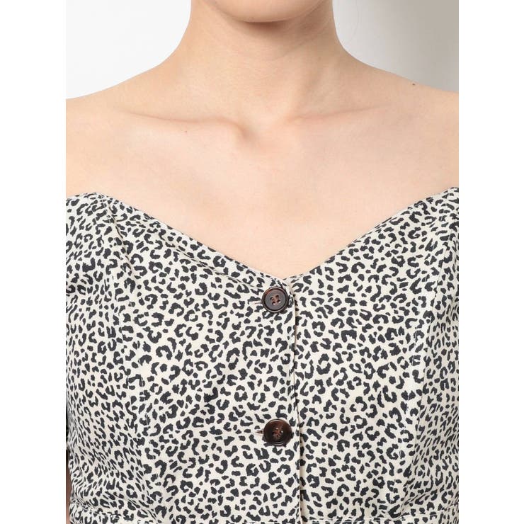 レオパードコルセットオフショルTOPS[品番：MKSW0042989]｜GYDA