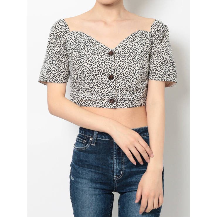レオパードコルセットオフショルTOPS[品番：MKSW0042989]｜GYDA