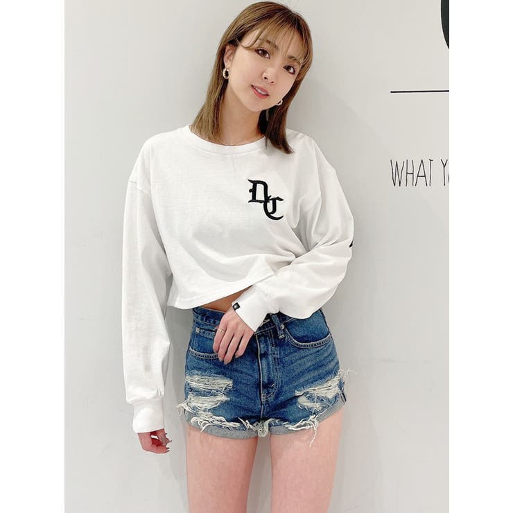 J/Wダメージデニムショートパンツ[品番：MKSW0042437]｜GYDA（ジェイダ）のレディースファッション通販｜SHOPLIST（ショップリスト）