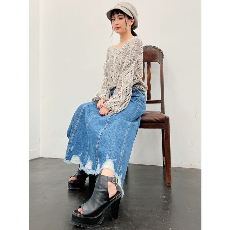 2WAYブリーチニット TOPS[品番：MKSW0043030]｜GYDA（ジェイダ