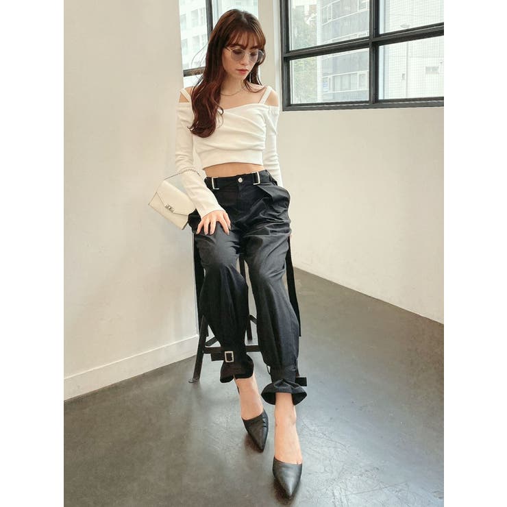 カシュクールデザインオフショルトップス ジェイダ GYDA カシュクールデザインオフショルトップス