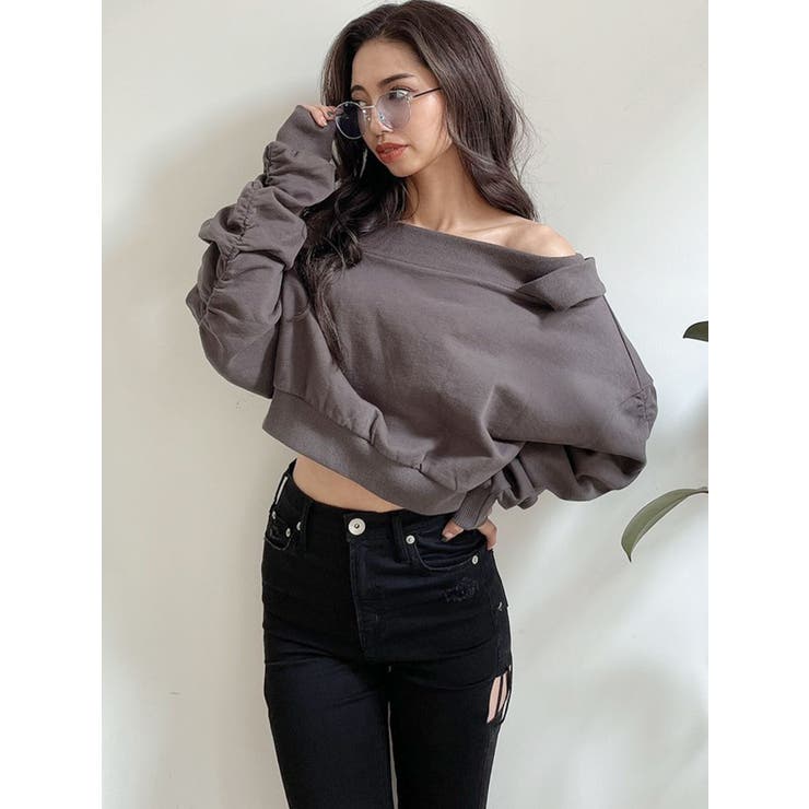 GATHER OFF SHOULDER TOPS(F WHITE): TOPSjosemoon