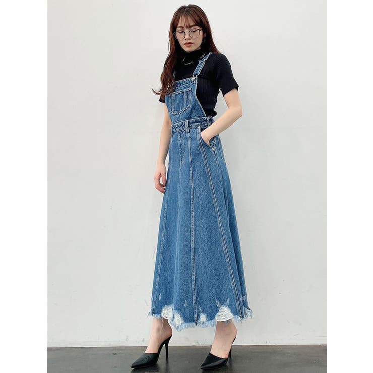 GYDA2wayデニムサロペットスカート 2WAYデニムサロペットスカート[品番：MKSW0043477]｜GYDA