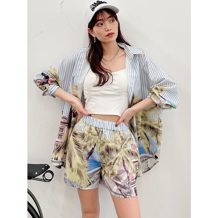 SETUP着用可】COAST PATTERN BIG シャツ[品番：MKSW0043486]｜GYDA  