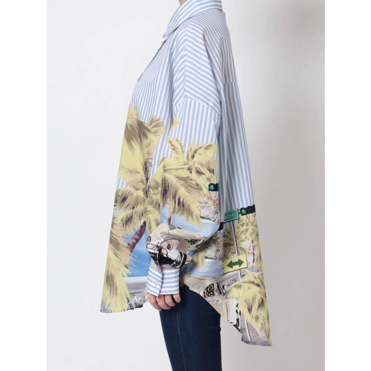 SETUP着用可】COAST PATTERN BIG シャツ[品番：MKSW0043486]｜GYDA 