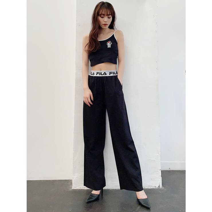 GYDA×FILA リラックスワイドパンツ[品番：MKSW0043562]｜GYDA