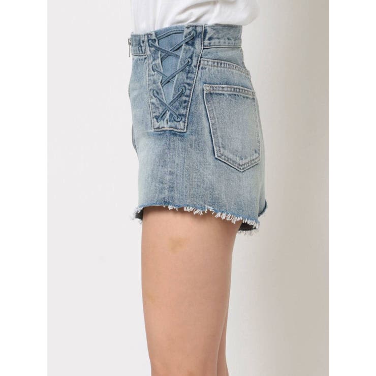 GYDA - 新品✨ジェイダ サイドレースアップフロントZIPデニム