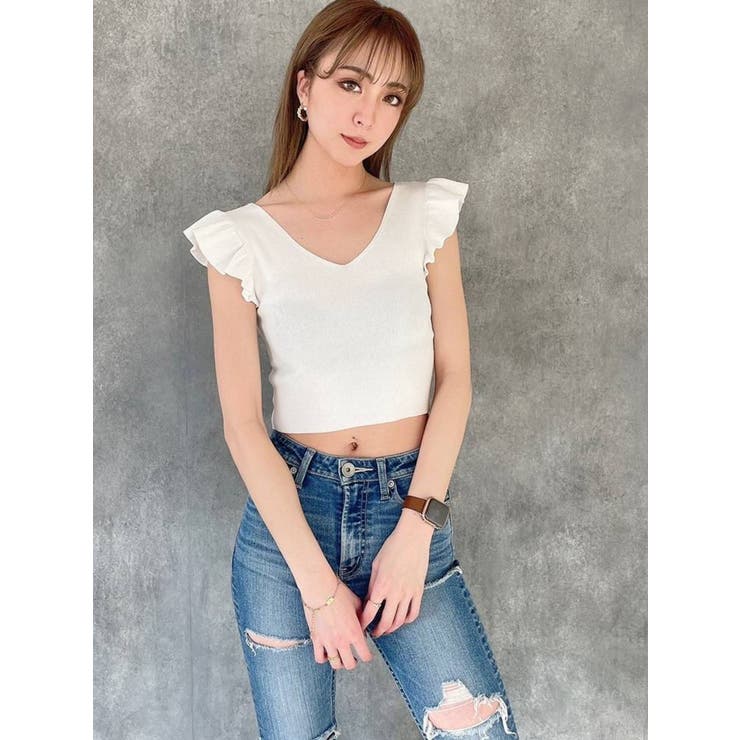 SLY | HALF ZIP LOGO OVER トップス (Tシャツ・カットソー(長袖