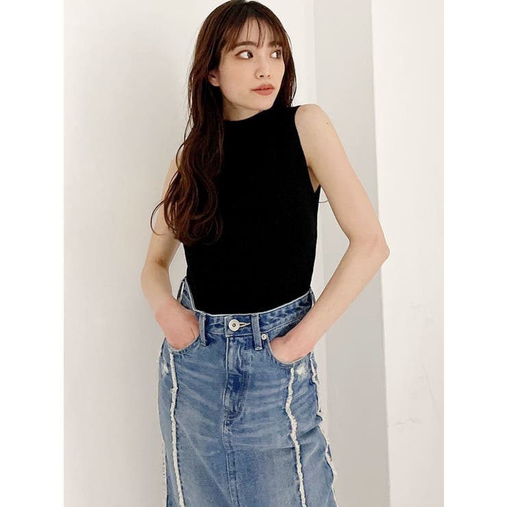 ノースリーブニットタンクトップ[品番：MKSW0043523]｜GYDA（ジェイダ