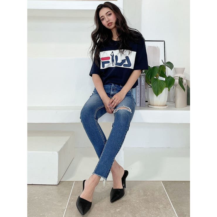 GYDA×FILA BASKETBALL BIG  Tシャツ[品番：MKSW0043557]｜GYDA（ジェイダ）のレディースファッション通販｜SHOPLIST（ショップリスト）