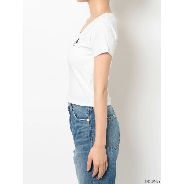 MICKEY MOUSE/FACE EMBROIDERY テレコTシャツ | GYDA | 詳細画像29 