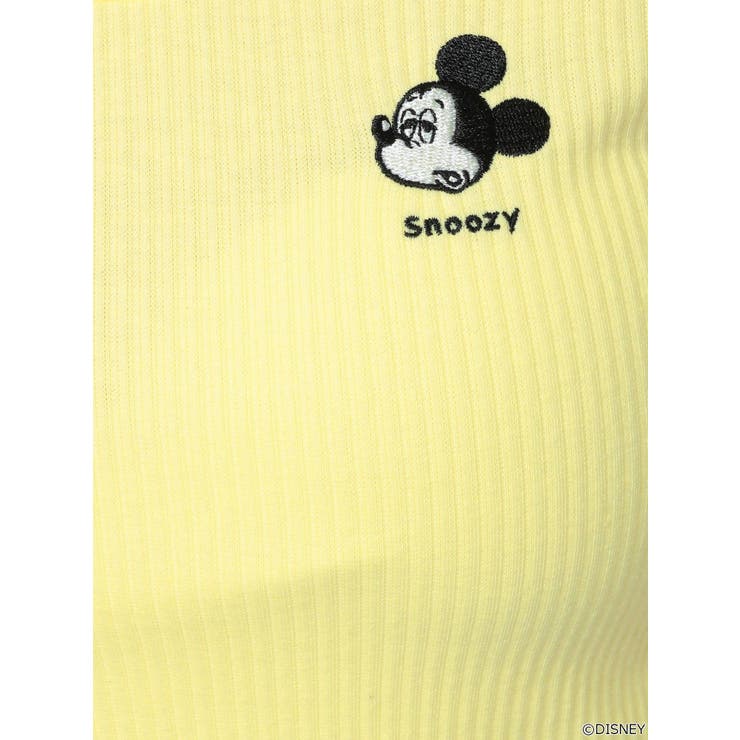 MICKEY MOUSE/FACE EMBROIDERY テレコTシャツ | GYDA | 詳細画像36 