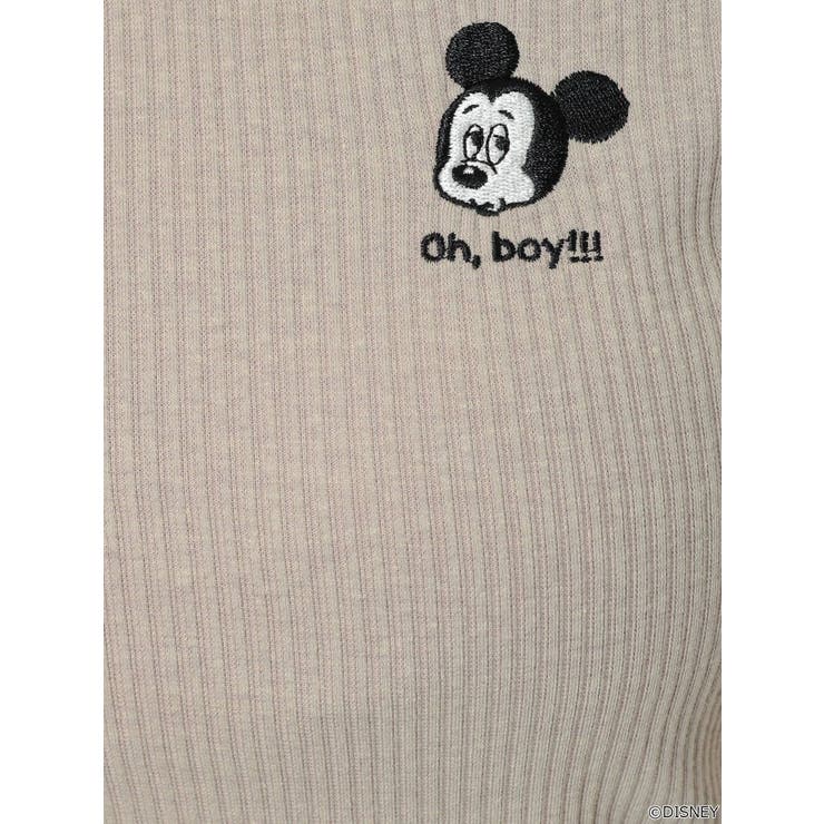 MICKEY MOUSE/FACE EMBROIDERY テレコTシャツ | GYDA | 詳細画像37 