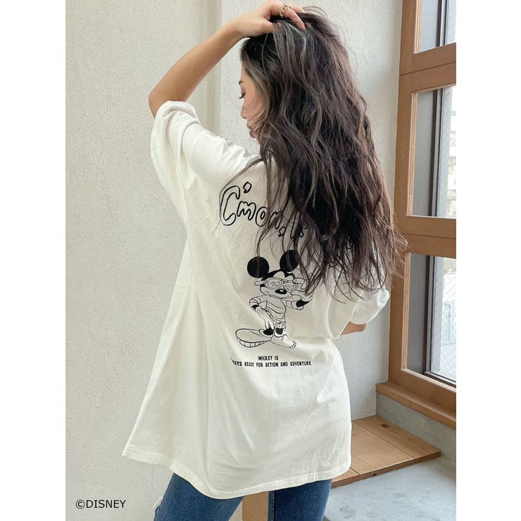 【WEB限定】MICKEY MOUSE/BACK PRINT BIG  Tシャツ[品番：MKSW0043560]｜GYDA（ジェイダ）のレディースファッション通販｜SHOPLIST（ショップリスト）