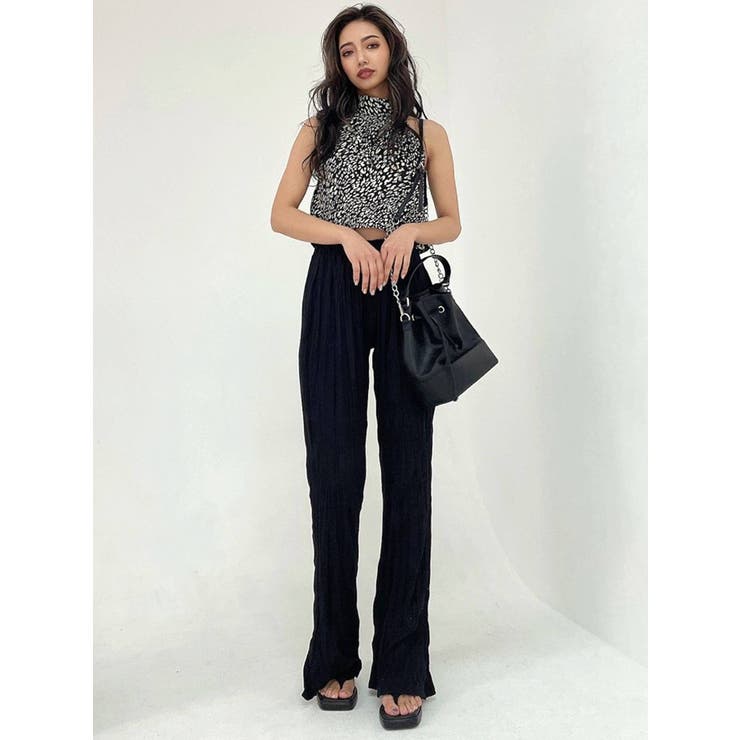 LEOPARD PATTERN アメスリブラウス[品番：MKSW0045176]｜GYDA