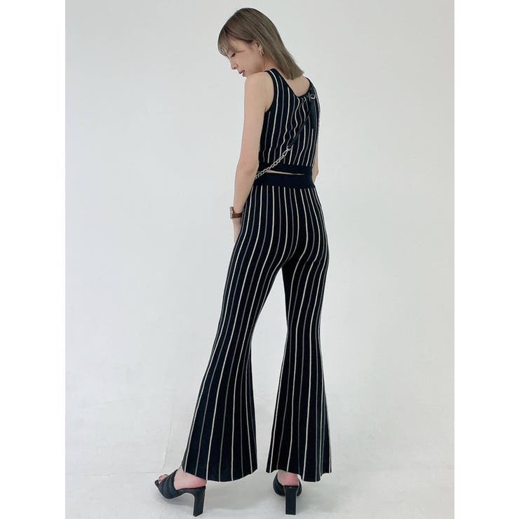 美品　UNTITLED　セットアップ　フレアパンツ　Ｓ　黒　ストライプ　日本製 楽天市場】アンタイトル（パンツスーツ｜スーツ・セットアップ