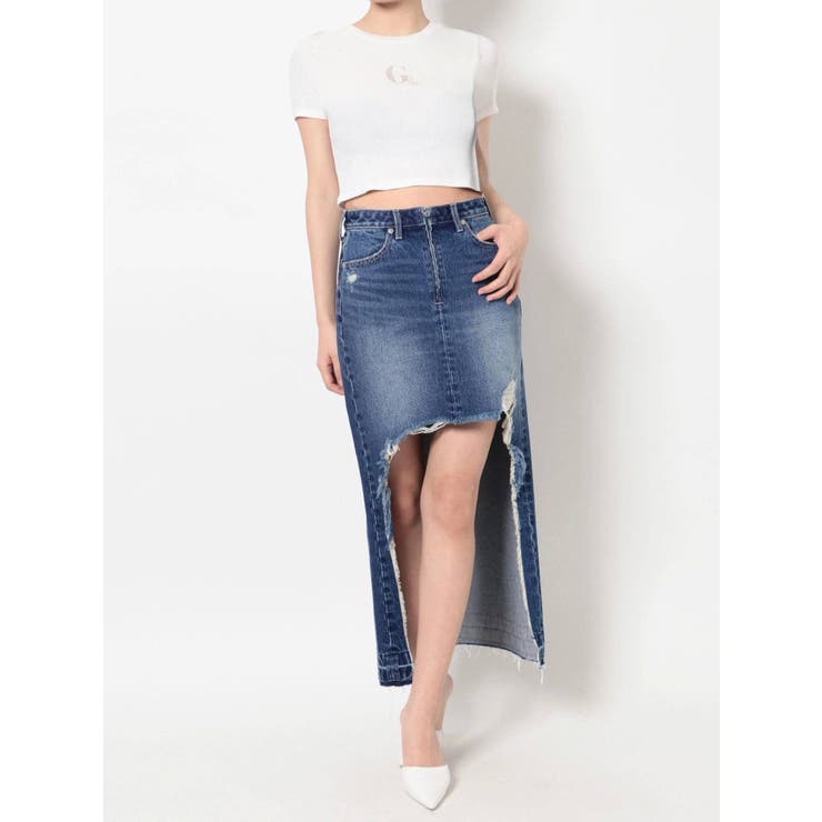 2WAY BACKロングデニムスカート[品番：MKSW0044849]｜GYDA（ジェイダ  