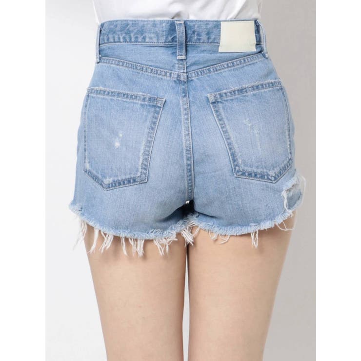 BACK RIPPED デニムショートパンツ[品番：MKSW0046377]｜GYDA